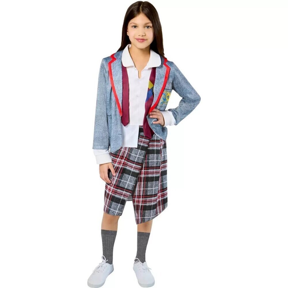 NWOT Beetlejuice Astrid Halloween Costume Girls Large Dress Schoolgirl